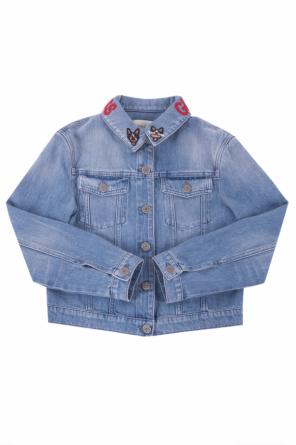 Patched denim jacket, zdjęcie 1 Patched denim jacket od Gucci Kids